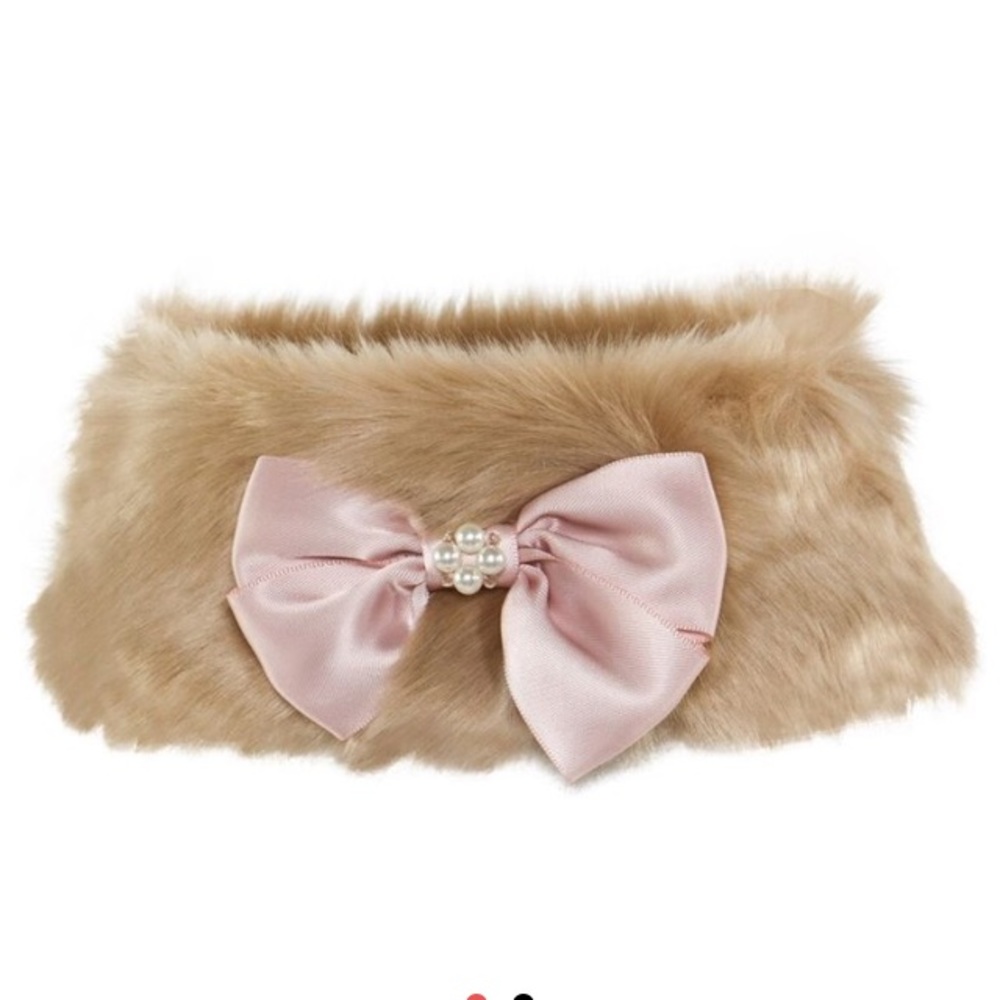 Kate Mack Biscotti Fur Collar